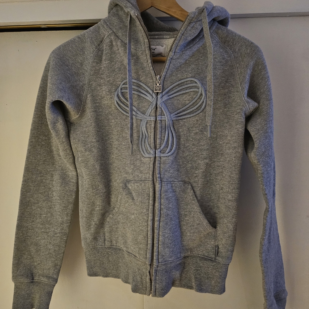 TNA Gray Fleece-Lined Hoodie